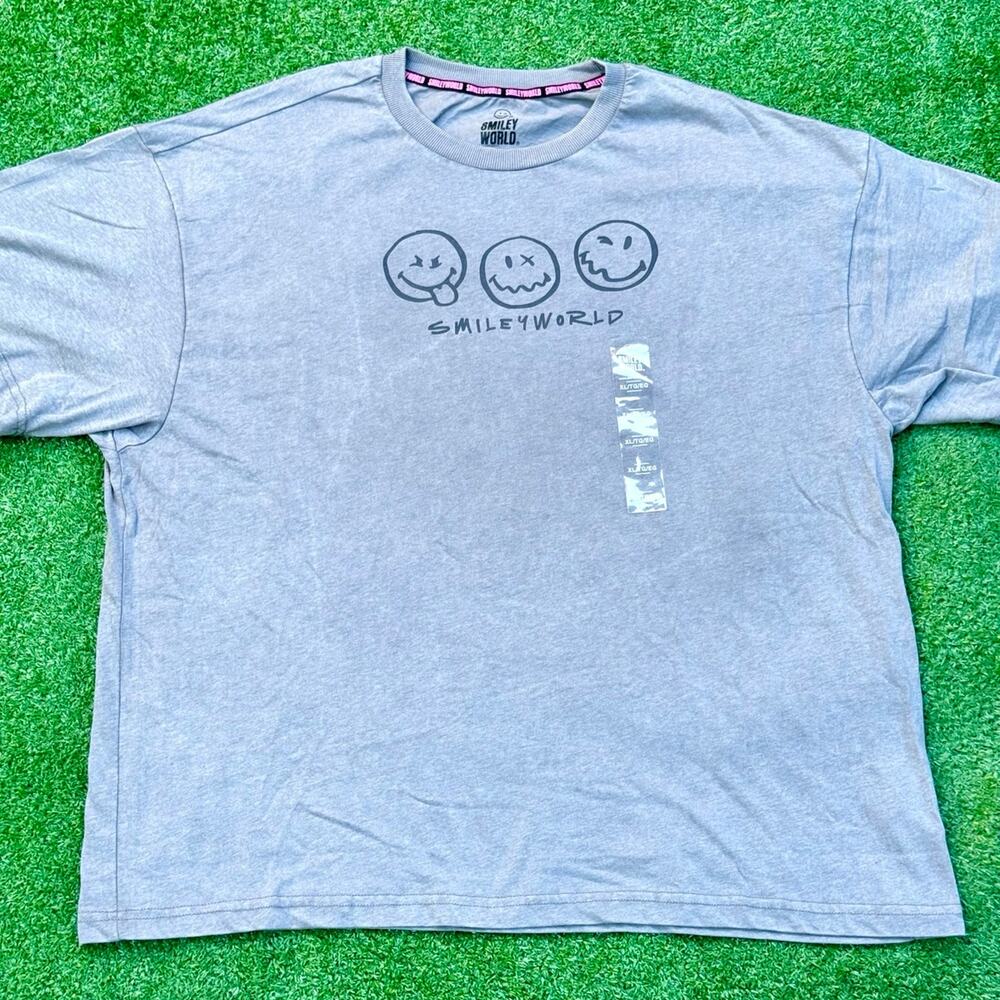 SMILEY WORLD T Shirt Grey New With Tag “Made You Look”